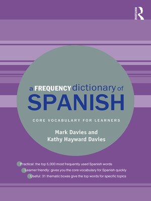 cover image of A Frequency Dictionary of Spanish